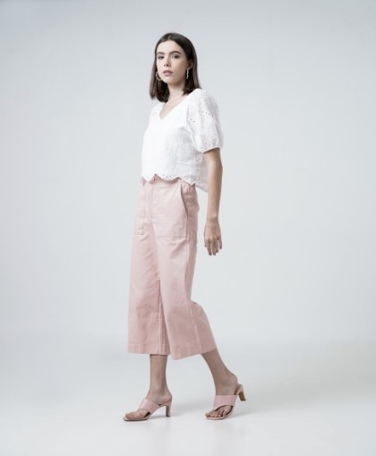 Viony Crochet Top White